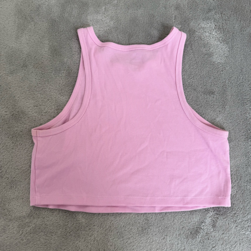 Pink Ribbed Tank Top - Picture 3 of 3